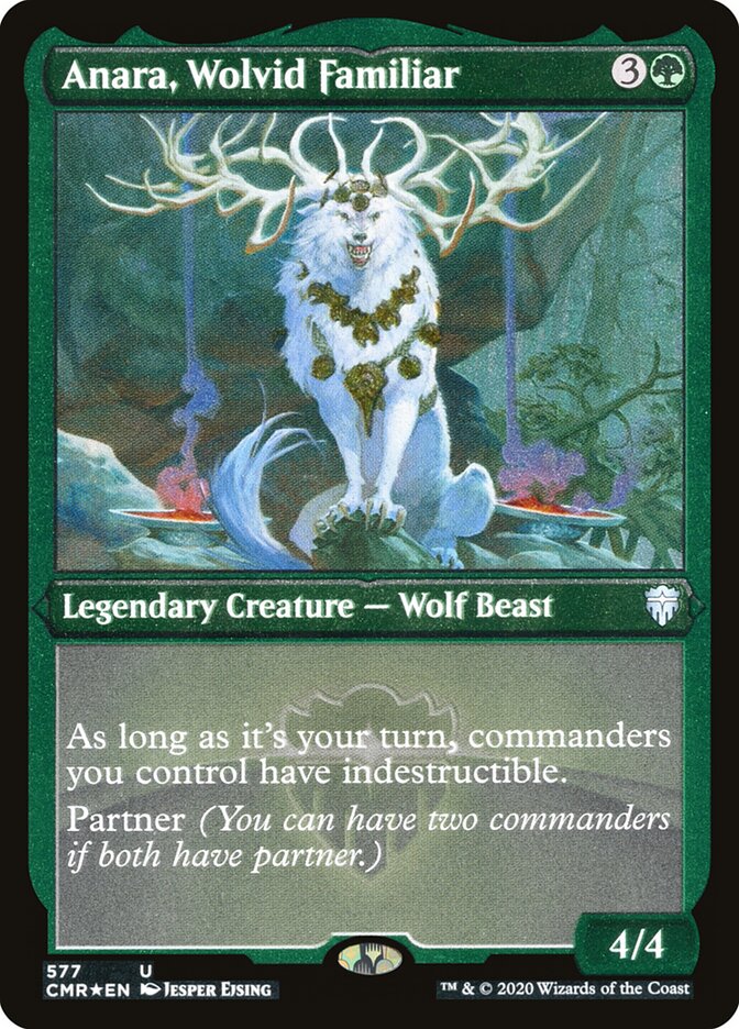 Anara, Wolvid Familiar (Foil Etched)