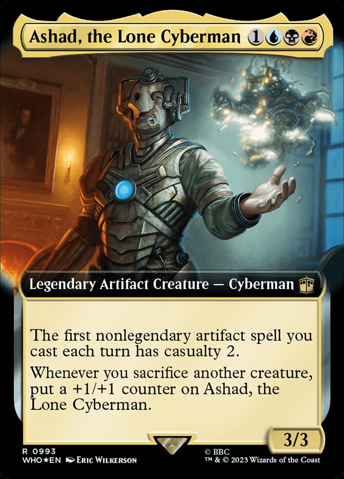 Ashad, the Lone Cyberman (Extended Art) (Surge Foil)