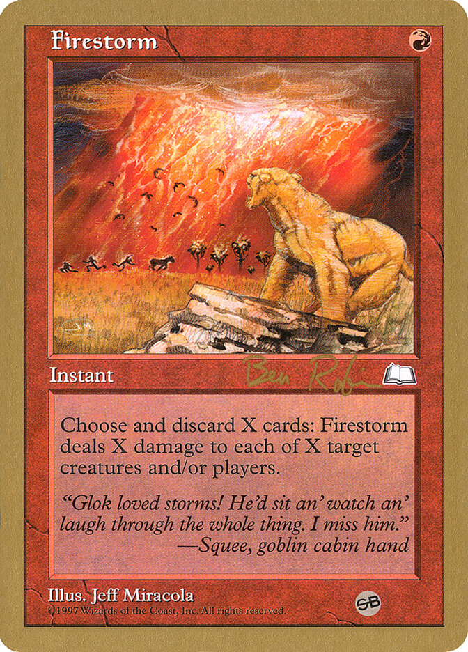 Firestorm - 1998 Ben Rubin (WTH) (SB)