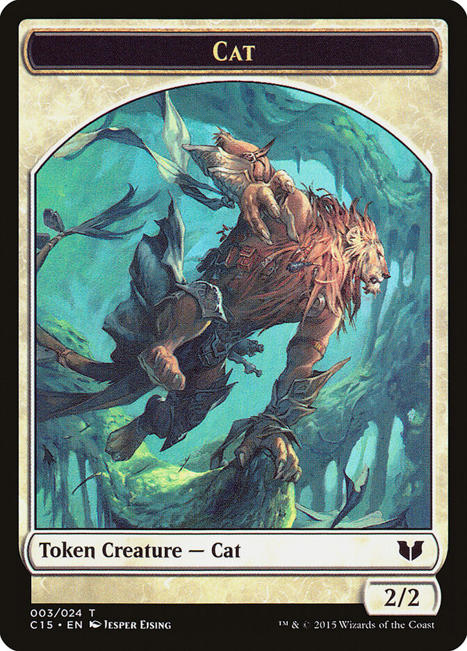 Cat // Zombie Double-Sided Token