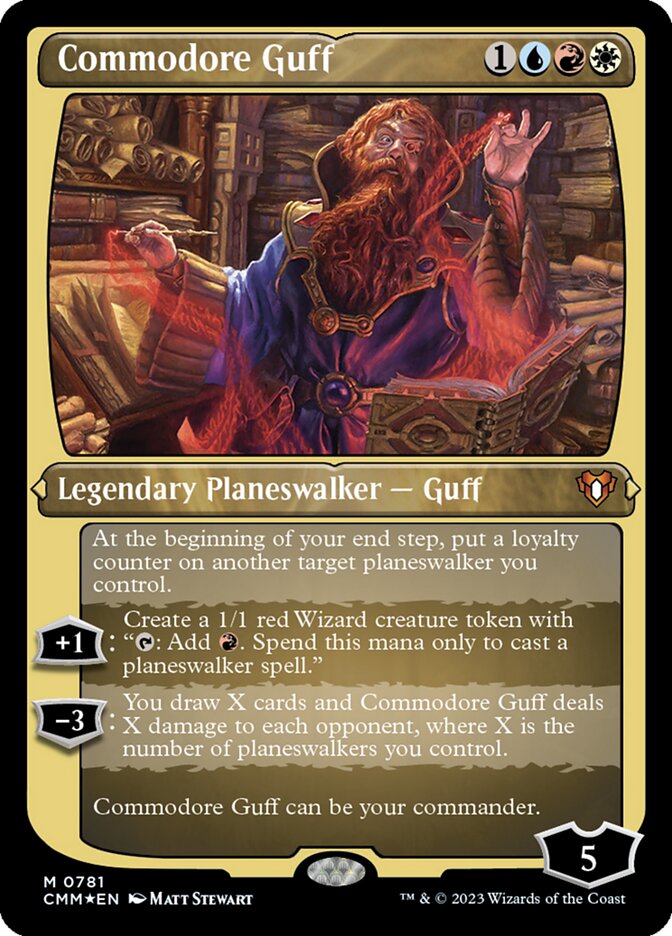 Commodore Guff (Display Commander) (Foil Etched) - Thick Stock