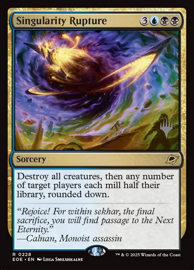 Singularity Rupture