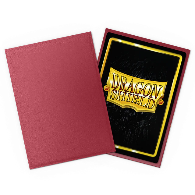 Dragon Shield: Non-Glare Matte Standard Card Sleeves - Blood Red