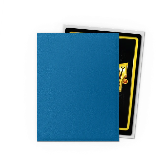 Dragon Shield: Matte Dual Standard Card Sleeve - Cobalt & Silver