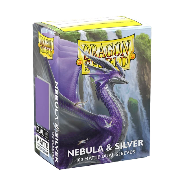 Dragon Shield: Matte Dual Standard Card Sleeve - Nebula & Silver