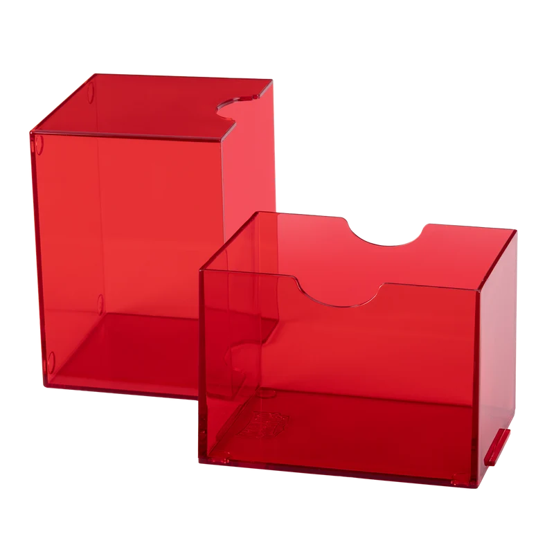 Dragon Shield: Strongbox Deck Box - Clear RED
