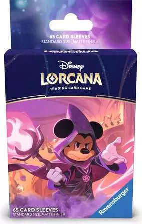 Disney Lorcana: Micky Mouse: Wayward Sorcerer- Standard Card Sleeves