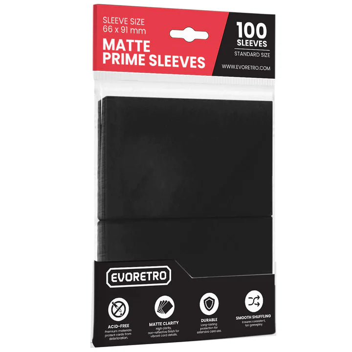 Evoretro: Black - Matte Prime Sleeves