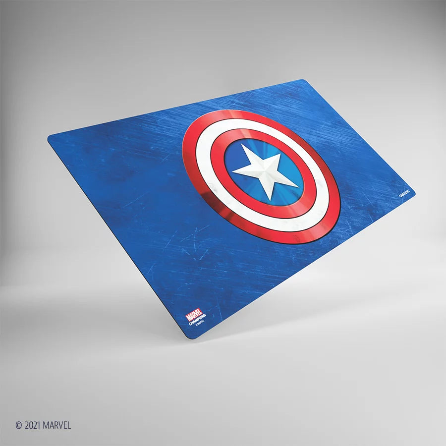 Gamegenic: MARVEL CHAMPIONS PRIME- Standard Play Mat - Captain America