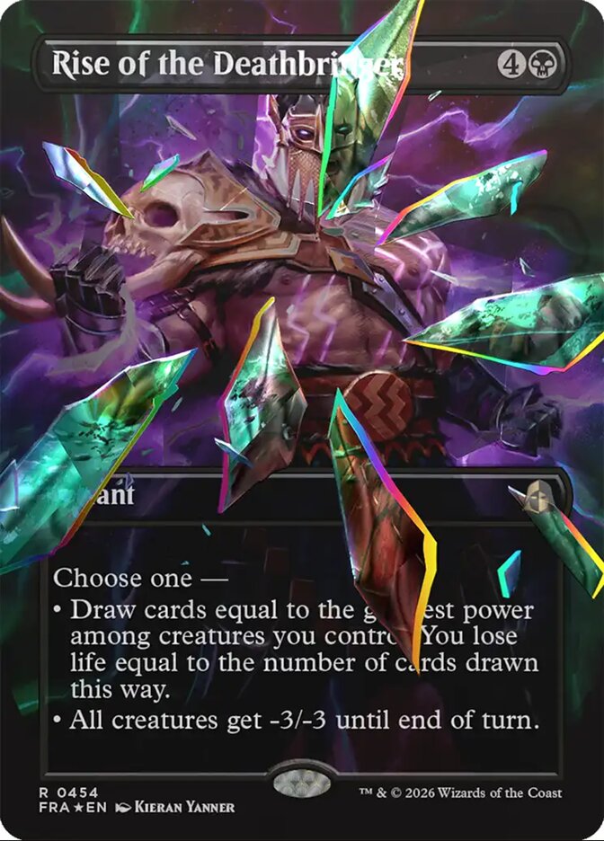 Rise of the Deathbringer (Borderless) (Facet Foil)