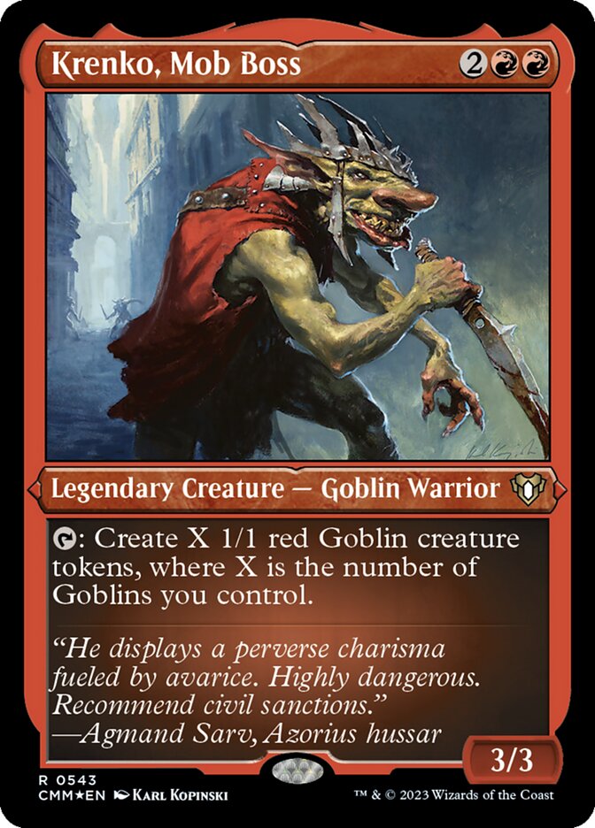 Krenko, Mob Boss (Foil Etched)