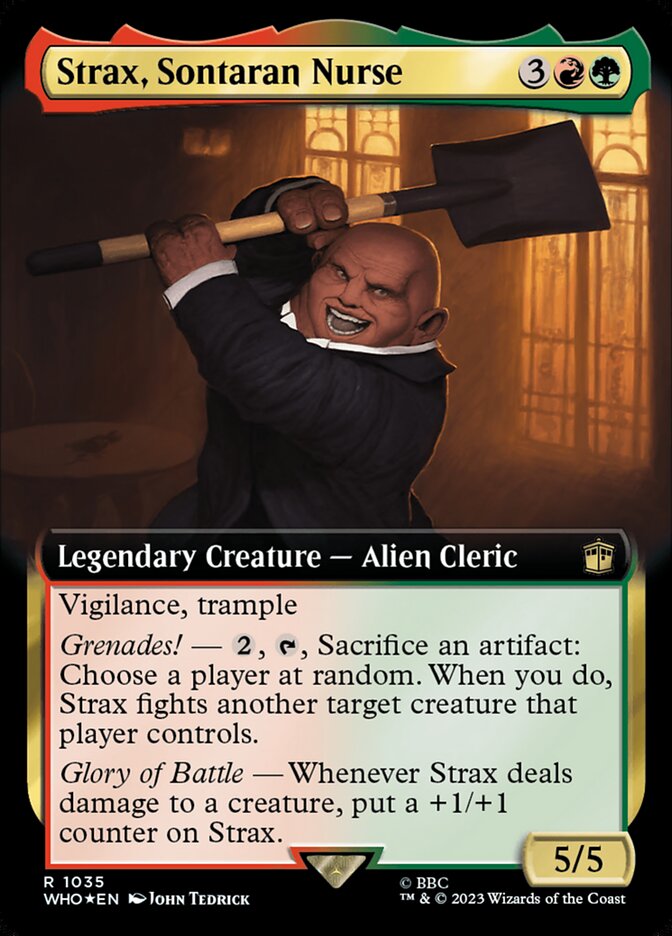 Strax, Sontaran Nurse (Extended Art) (Surge Foil)