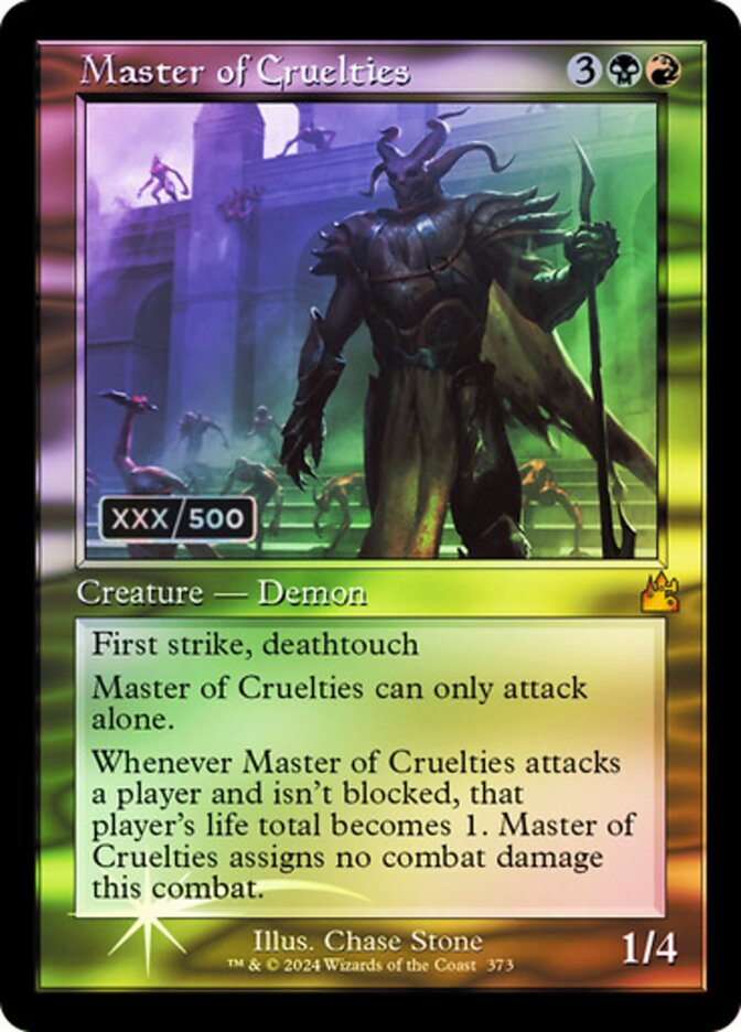 Master of Cruelties (Retro Frame) (Serial Numbered)