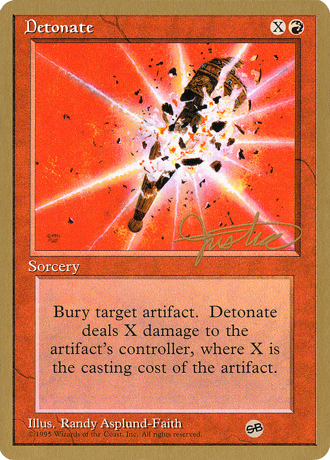 Detonate - 1996 Mark Justice (4ED) (SB)