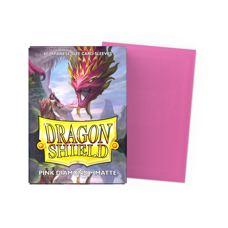 Dragon Shield: Japanese Size Matte Sleeves - Pink Diamond