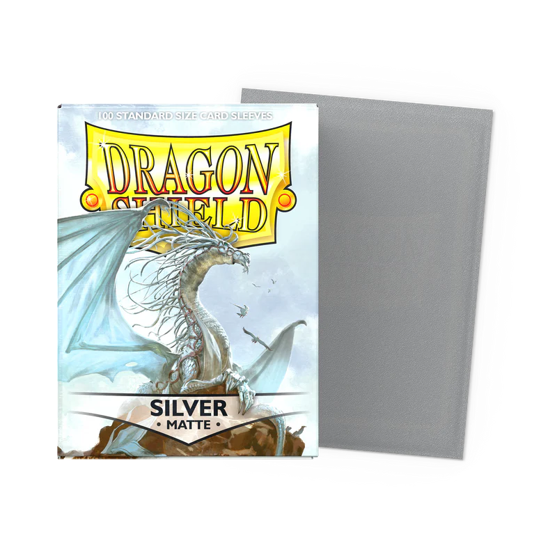 Dragon Shield: Matte Standard Card Sleeves - Silver