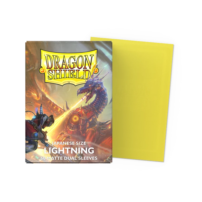 Dragon Shield: Japanese Size Matte Dual Sleeves - Lightning