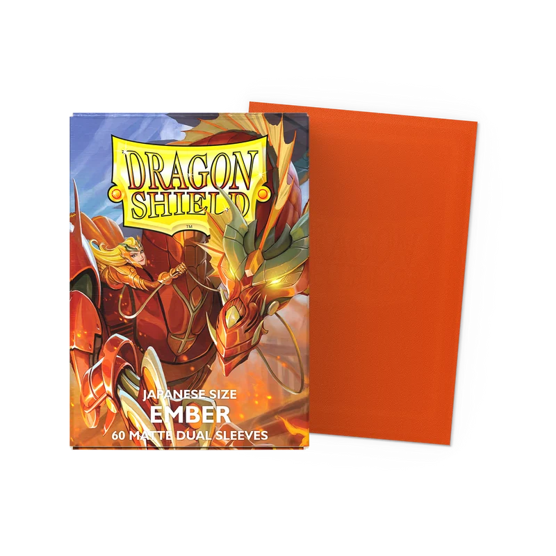 Dragon Shield: Japanese Size Matte Dual Sleeves - Ember