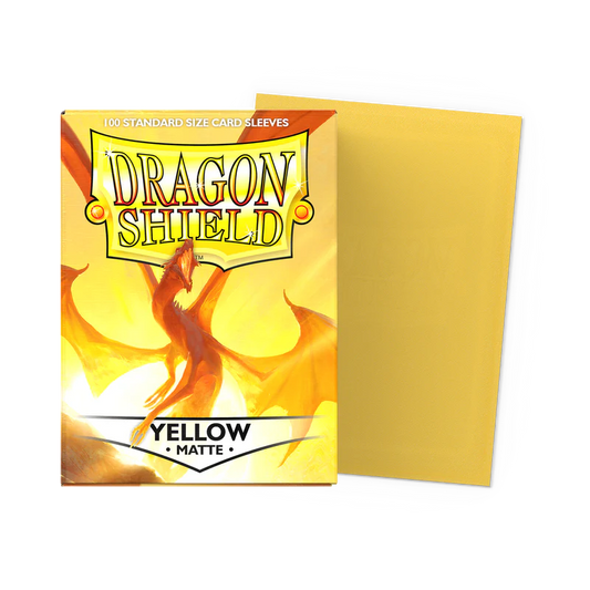 Dragon Shield: Yellow Matte- Standard Card Sleeves
