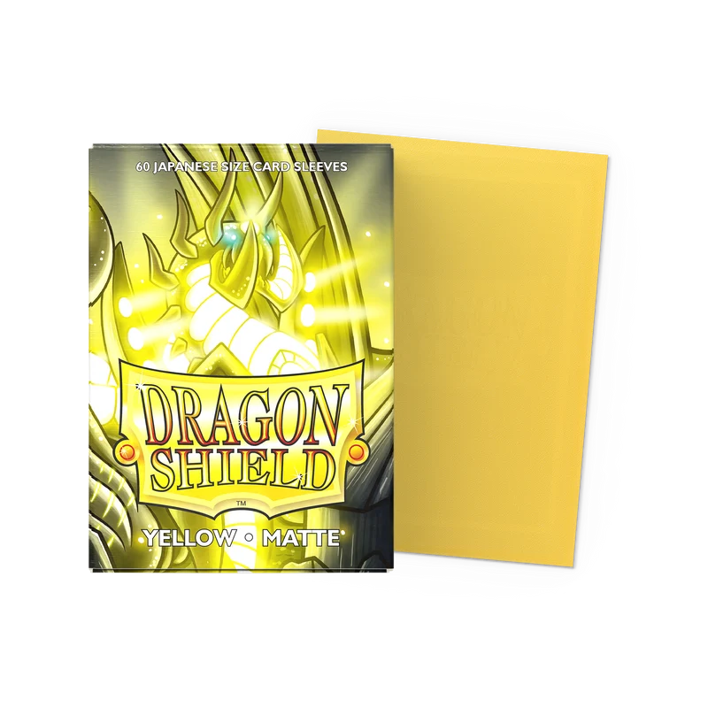 Dragon Shield: Japanese Size Matte Sleeves - Yellow