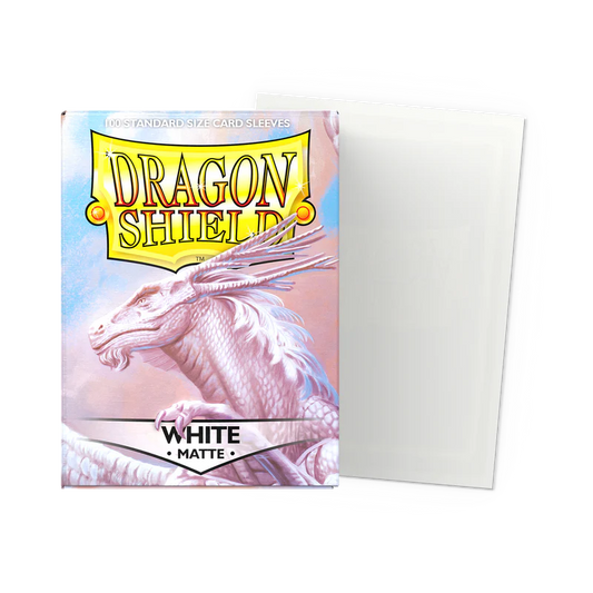 Dragon Shield: White Matte- Standard Card Sleeves