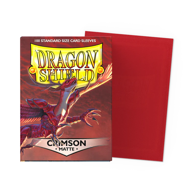 Dragon Shield: Crimson Matte- Standard Card Sleeves
