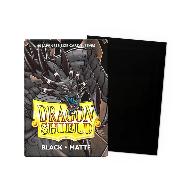 Dragon Shield: Japanese Size Matte Sleeves - Black