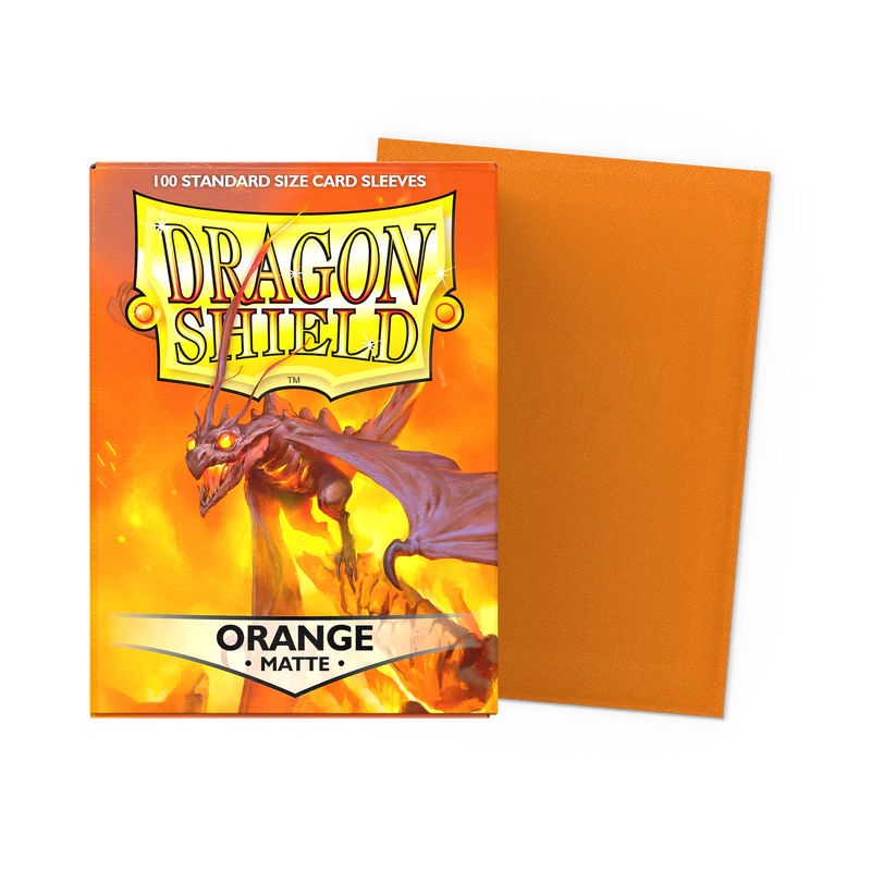 Dragon Shield: Orange Matte- Standard Card Sleeves