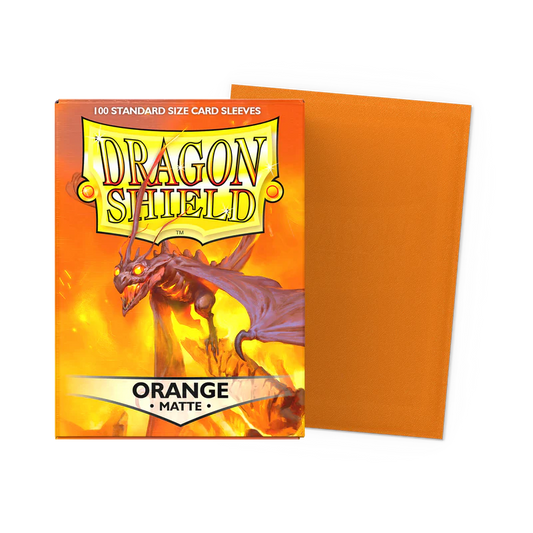 Dragon Shield: Orange Matte- Standard Card Sleeves
