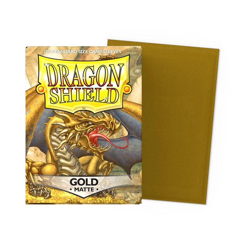Dragon Shield: Matte Standard Card Sleeves - Gold