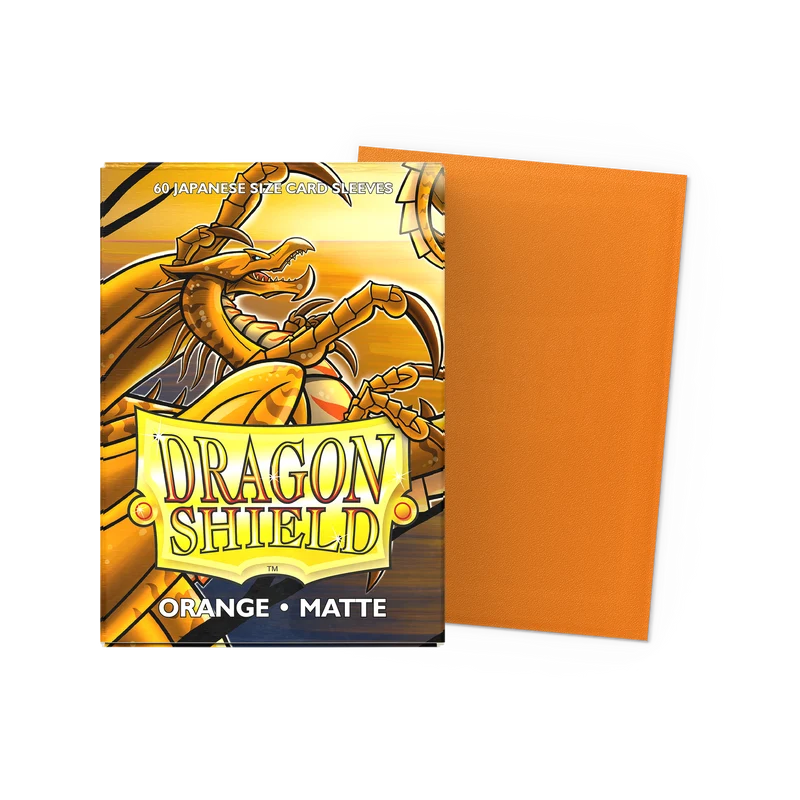 Dragon Shield: Japanese Size Matte Sleeves - Orange