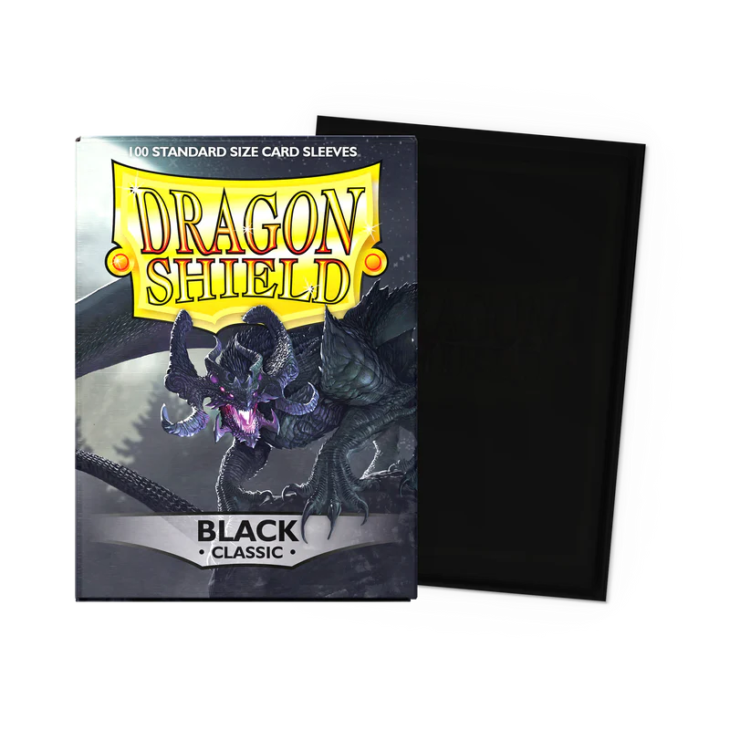 Dragon Shield: Black Classic- Standard Card Sleeves