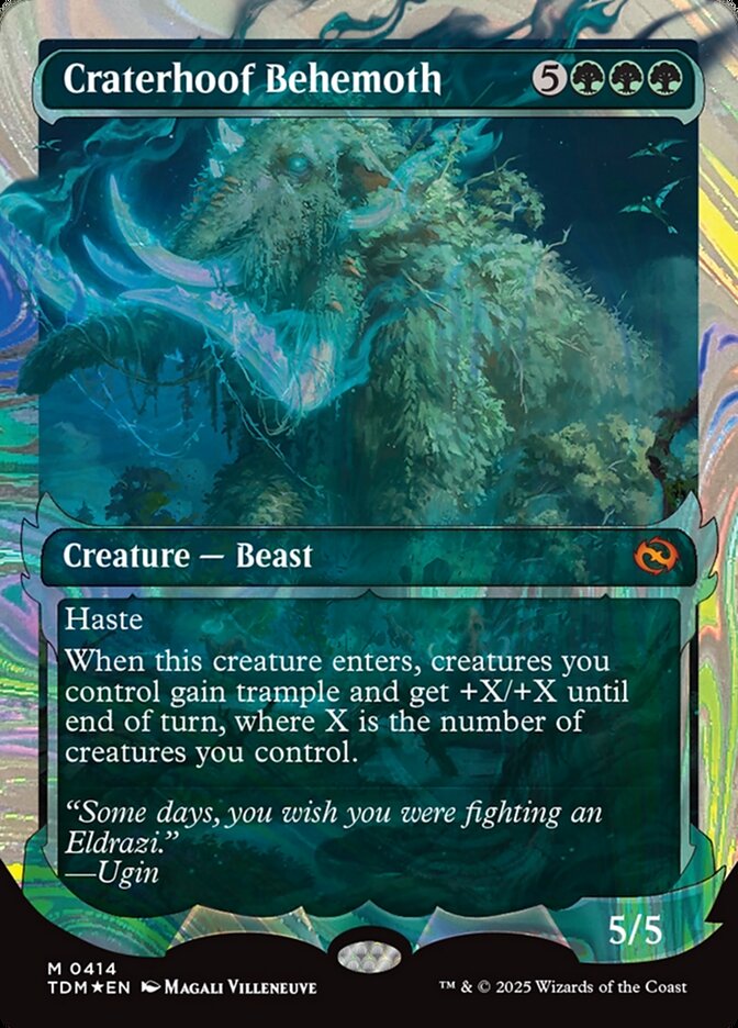 Craterhoof Behemoth (Showcase) (Halo Foil)