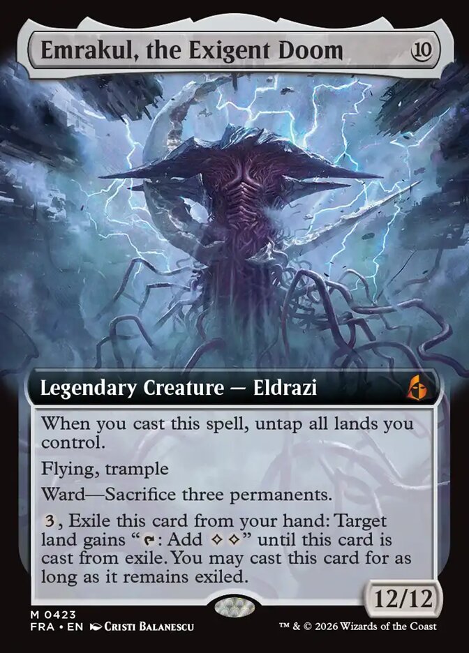 Emrakul, the Exigent Doom (Extended Art)