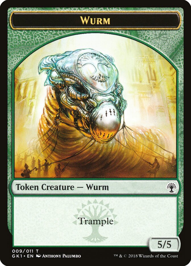 Saproling // Wurm Double-Sided Token