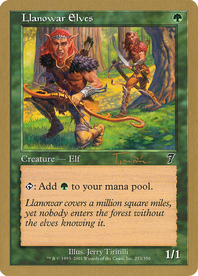 Llanowar Elves - 2001 Jan Tomcani (7ED)