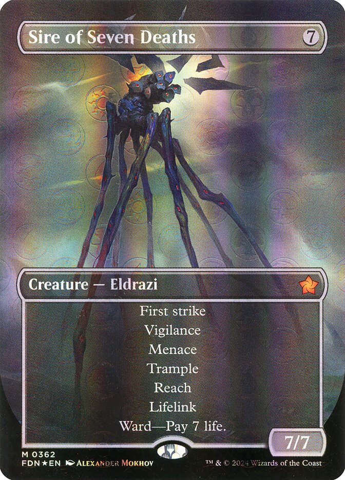 Sire of Seven Deaths (Borderless) (Mana Foil)