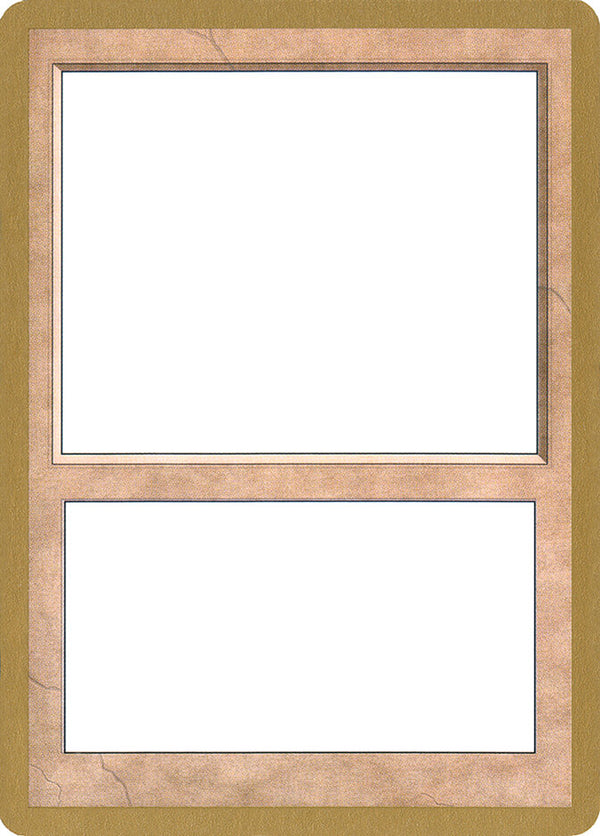 2001 World Championship Blank Card - Magic: The Gathering
