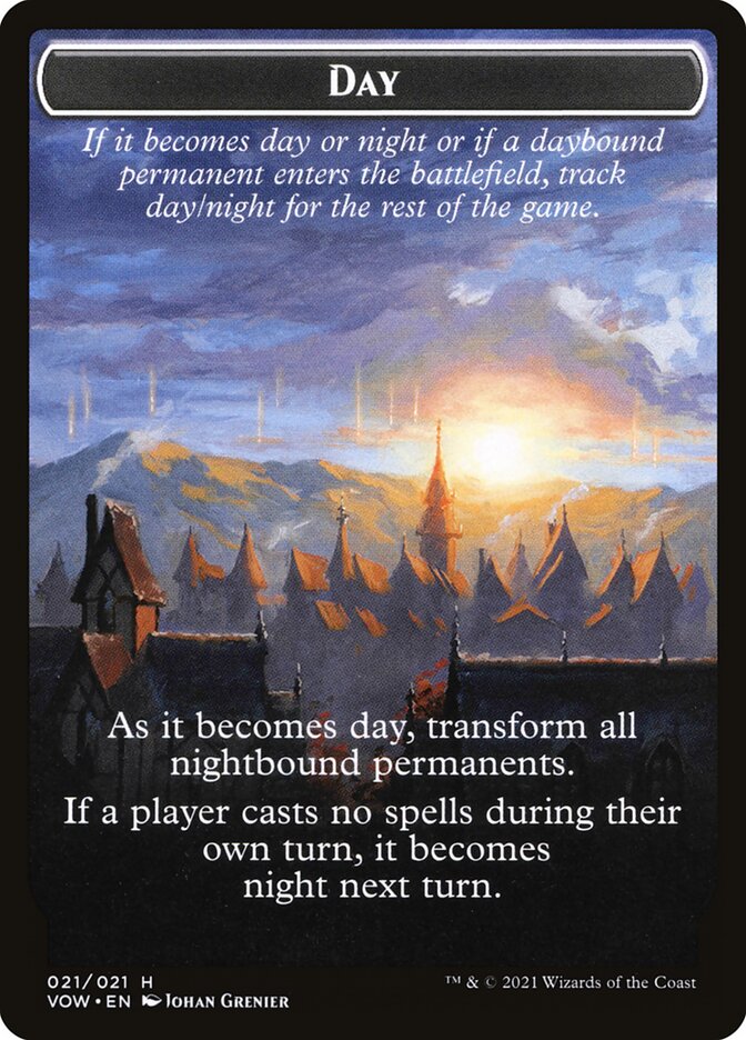 Day // Night Double-Sided Token