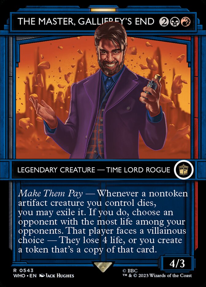 The Master, Gallifrey's End (Showcase)