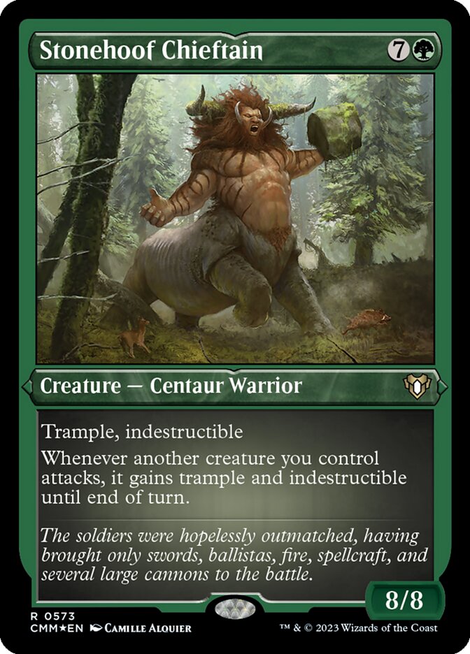 Stonehoof Chieftain (Foil Etched)