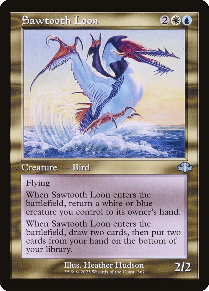 Sawtooth Loon (Retro Frame)