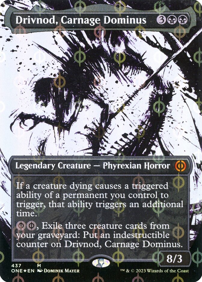 Drivnod, Carnage Dominus (Showcase) (Step-and-Compleat Foil)