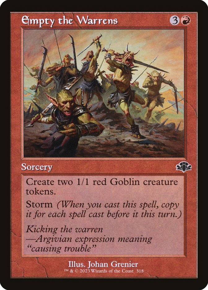 Empty the Warrens (Retro Frame)
