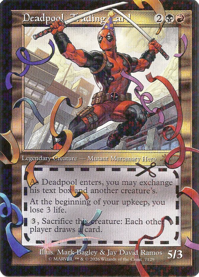 Deadpool, Trading Card (7129) (Pool Party Foil)