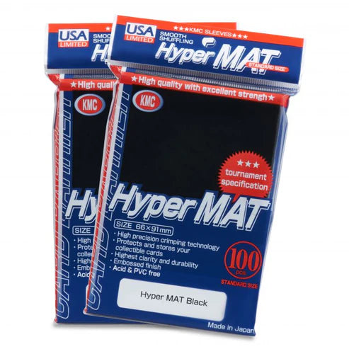 KMC:Black-Hyper Mat 100ct