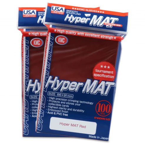 KMC:Red-Hyper Mat 100ct