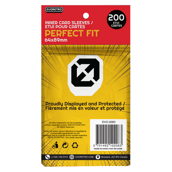 Evoretro: Clear-Perfect Fit Sleeves Inner Card Protector - Evoretro