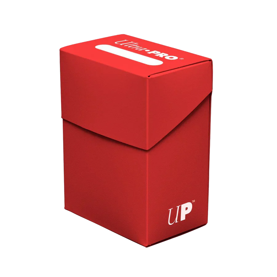 UltraPro: Red Solid Colour Deck Box- Deck Box